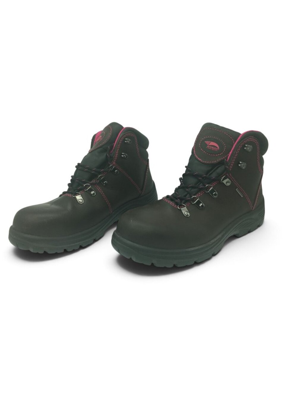 Avenger A7125 Women's 10 M Steel Toe Waterproof Work Boots Brown Pink NEW
